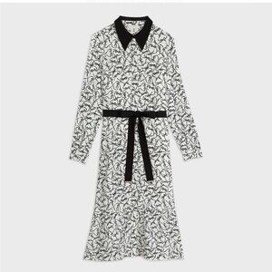 Ted Baker Silviia Metropolis Shirt Dress Black and white bow